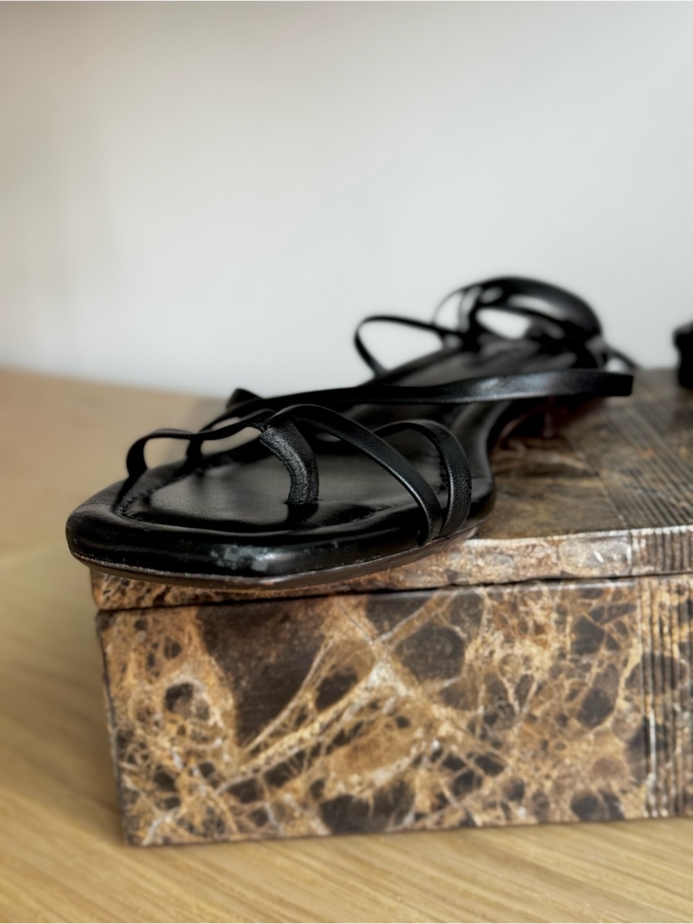 Madewell Carrie Lace-Up Sandal in Black - Picture 4 of 8